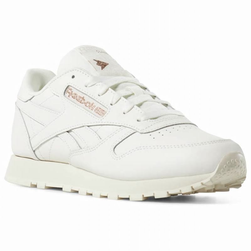 Tenisi Reebok Classic Leather Dama Albi Romania QR6489EC